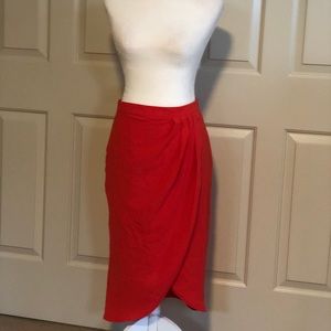 Sugarlips Red Tulip Midi Skirt